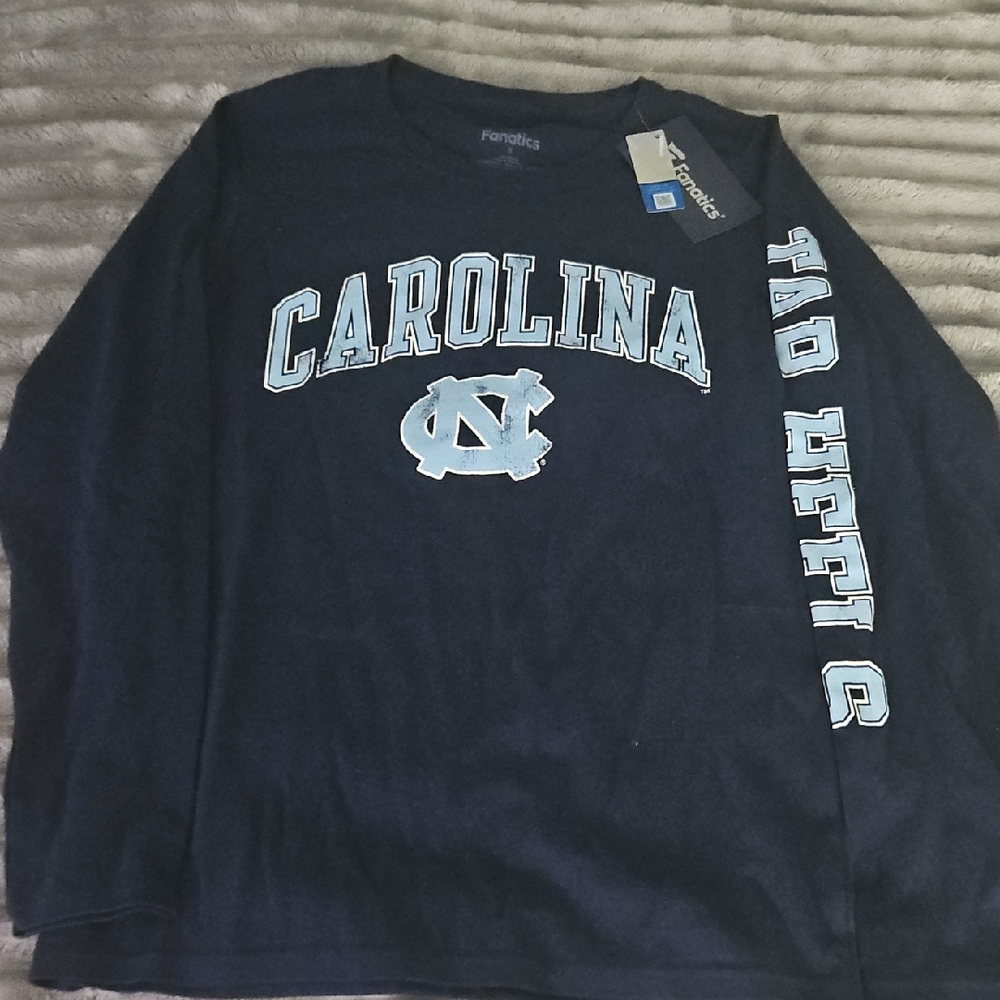 UNC Navy Long Sleeve Carolina Tarheel Shirt